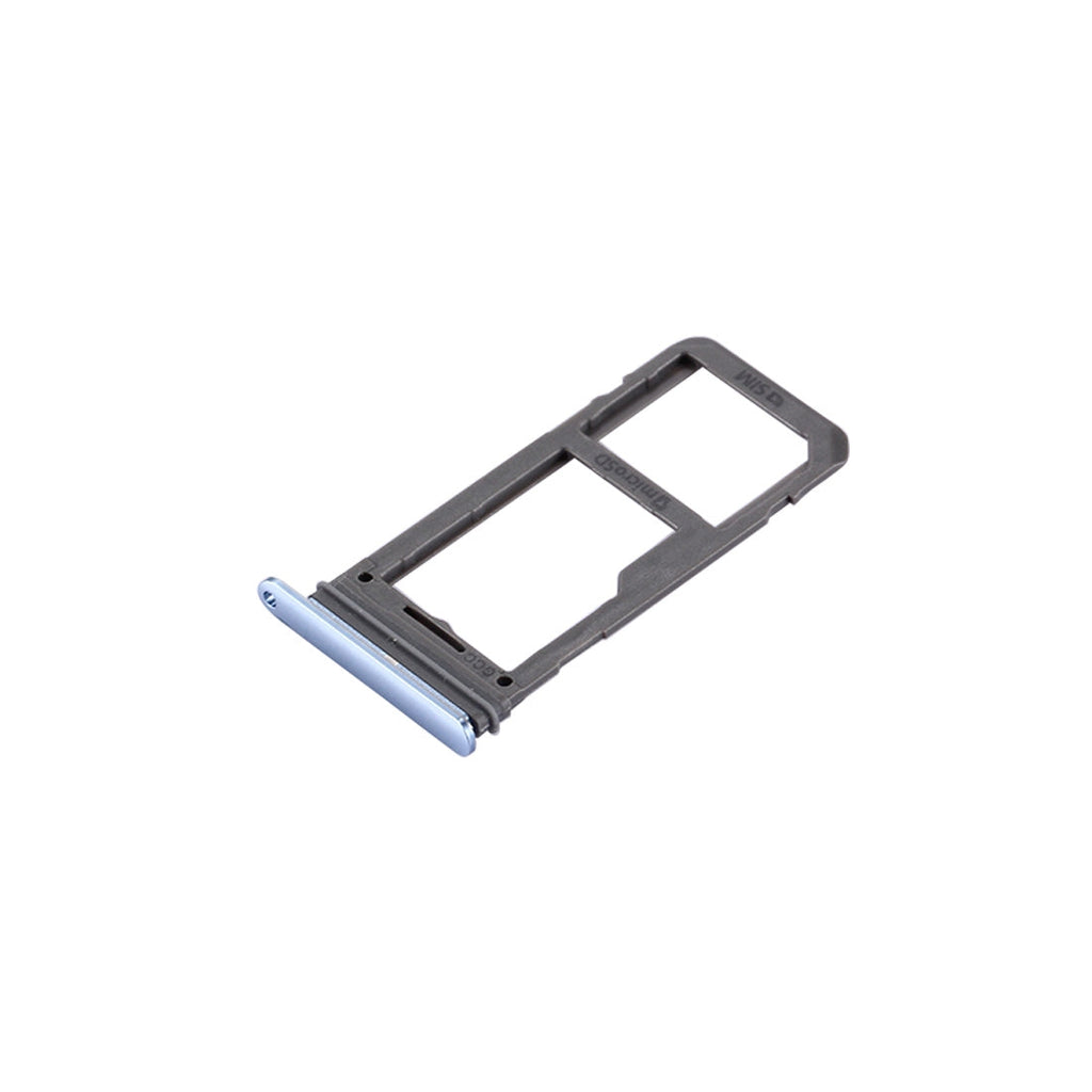 For Galaxy S8 SIM Card Tray + Micro SD Tray (Blue)