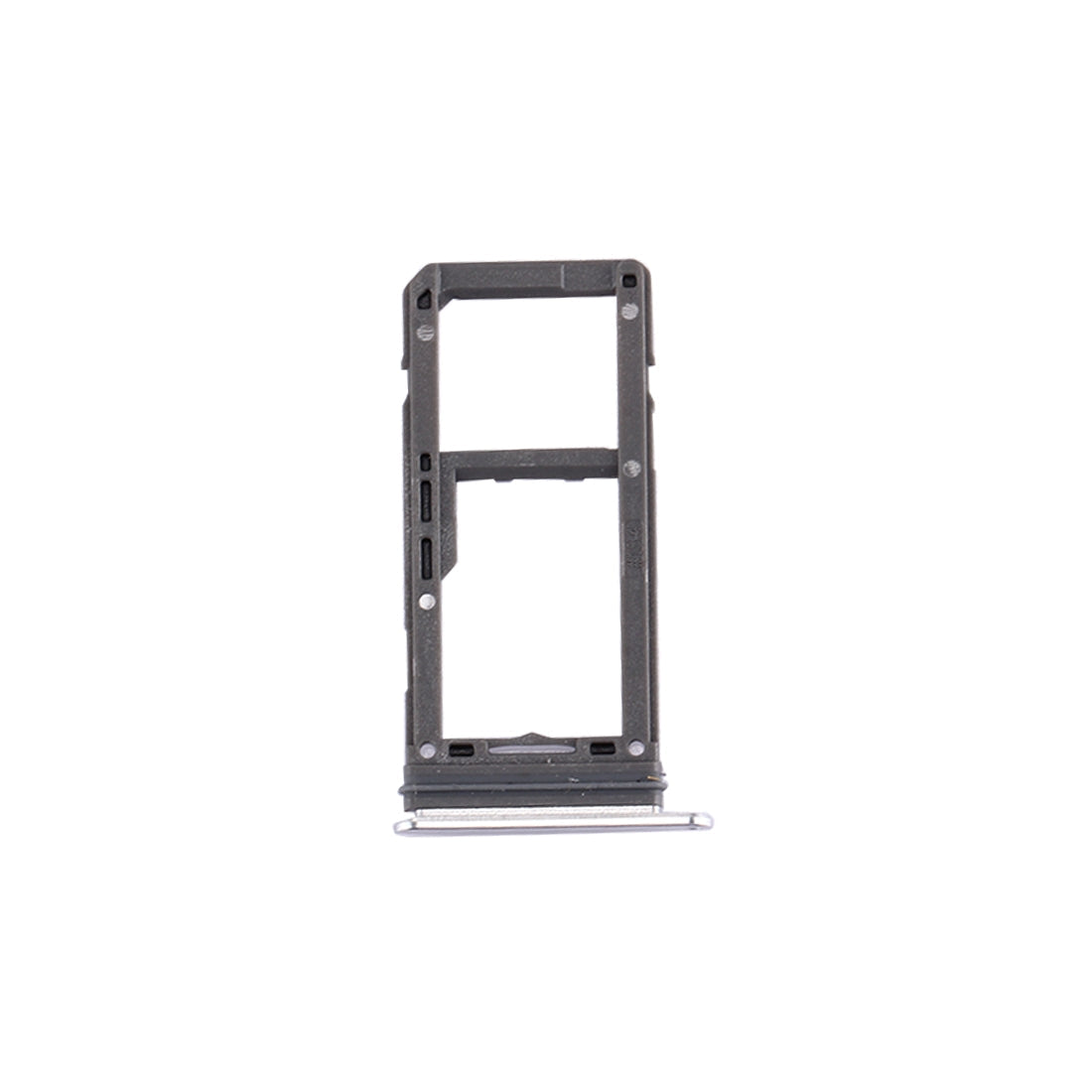 For Galaxy S8 SIM Card Tray + Micro SD Tray (Silver)