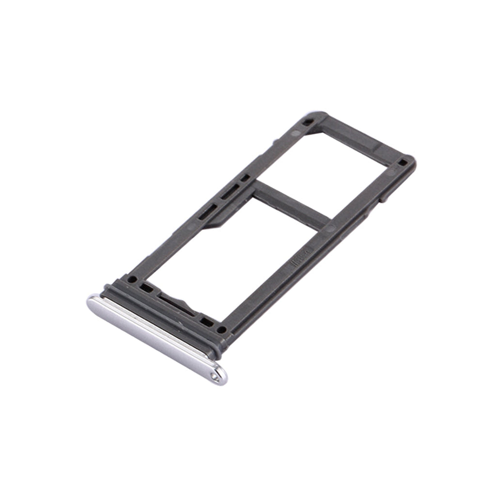 For Galaxy S8 SIM Card Tray + Micro SD Tray (Silver)