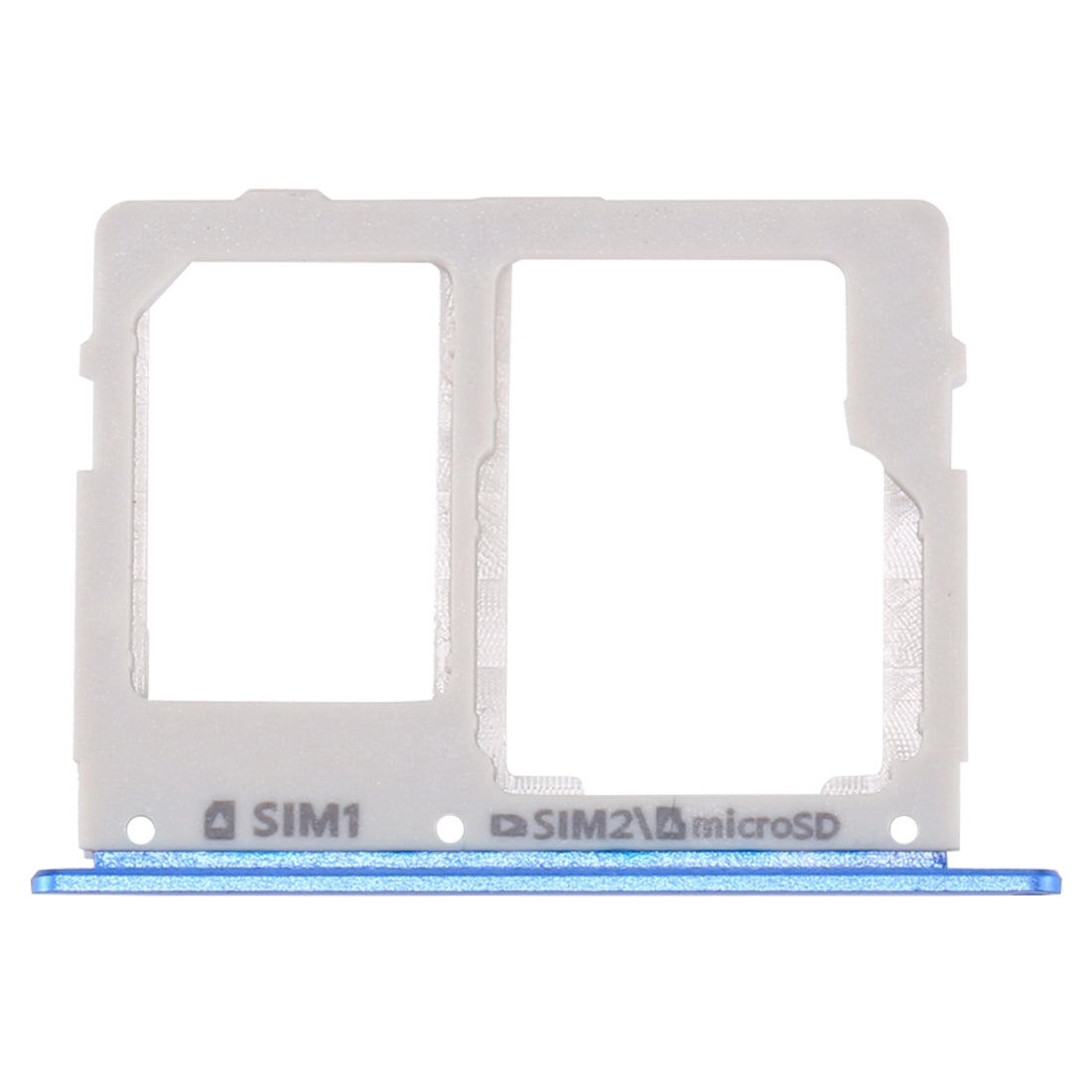 For Galaxy C7 Pro / C7010 & C5 Pro / C5010 SIM Card Tray + SIM / Micro SD Card Tray (Blue)