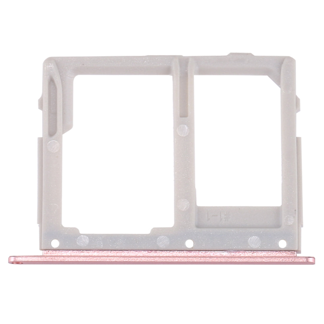 For Galaxy C7 Pro / C7010 & C5 Pro / C5010 SIM Card Tray + SIM / Micro SD Card Tray (Rose Gold)