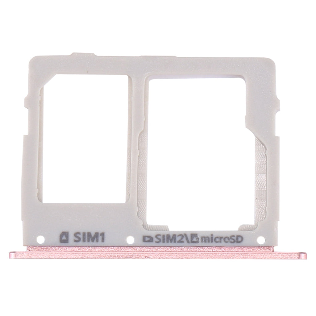 For Galaxy C7 Pro / C7010 & C5 Pro / C5010 SIM Card Tray + SIM / Micro SD Card Tray (Rose Gold)