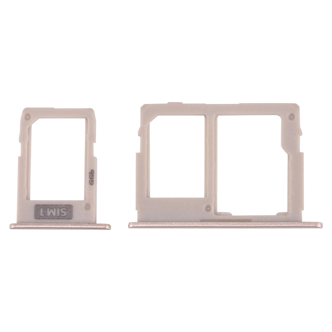 SIM Card Tray + Micro SD Card Tray for Galaxy J3 (2017) Single SIM / J330 & J5 (2017) Single SIM / J530 & J7 (2017) Single SIM / J730 (Gold)