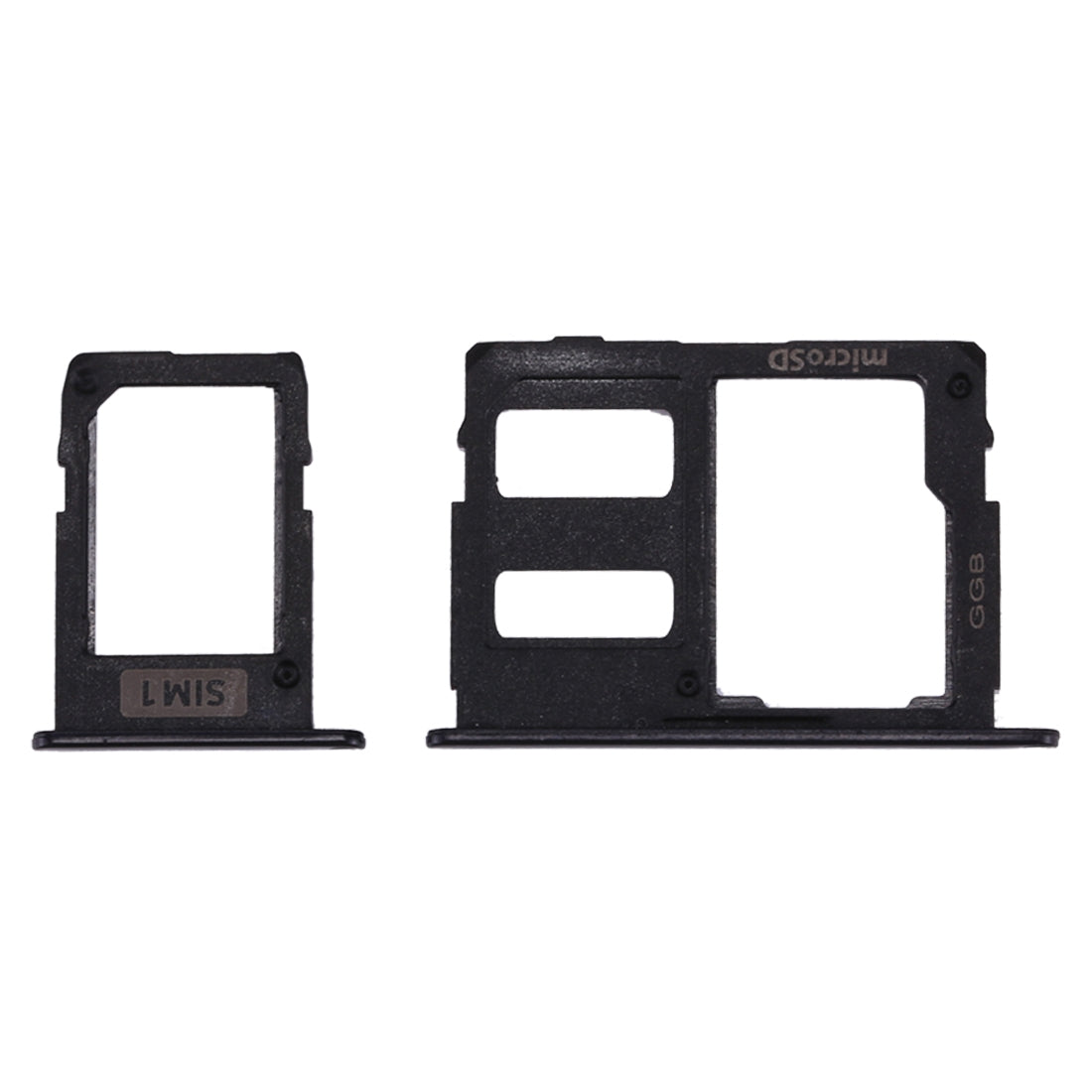 SIM Card Tray + Micro SD Card Tray for Galaxy J3 (2017) Single SIM / J330 & J5 (2017) Single SIM / J530 & J7 (2017) Single SIM / J730 (Black)