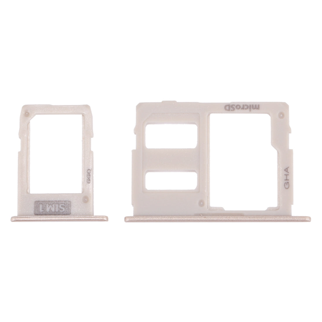 For Galaxy J3 (2017) Single SIM / J330 & J5 (2017) Single SIM / J530 & J7 (2017) Single SIM / J730 SIM Card Tray + Micro SD Card Tray (Gold)