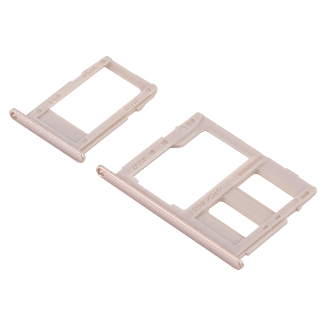 For Galaxy J3 (2017) Single SIM / J330 & J5 (2017) Single SIM / J530 & J7 (2017) Single SIM / J730 SIM Card Tray + Micro SD Card Tray (Gold)