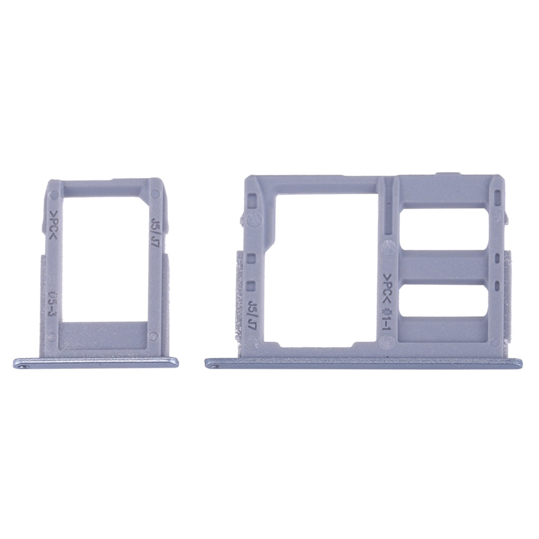 For Galaxy J3 (2017) Single SIM / J330 & J5 (2017) Single SIM / J530 & J7 (2017) Single SIM / J730 SIM Card Tray + Micro SD Card Tray (Blue)