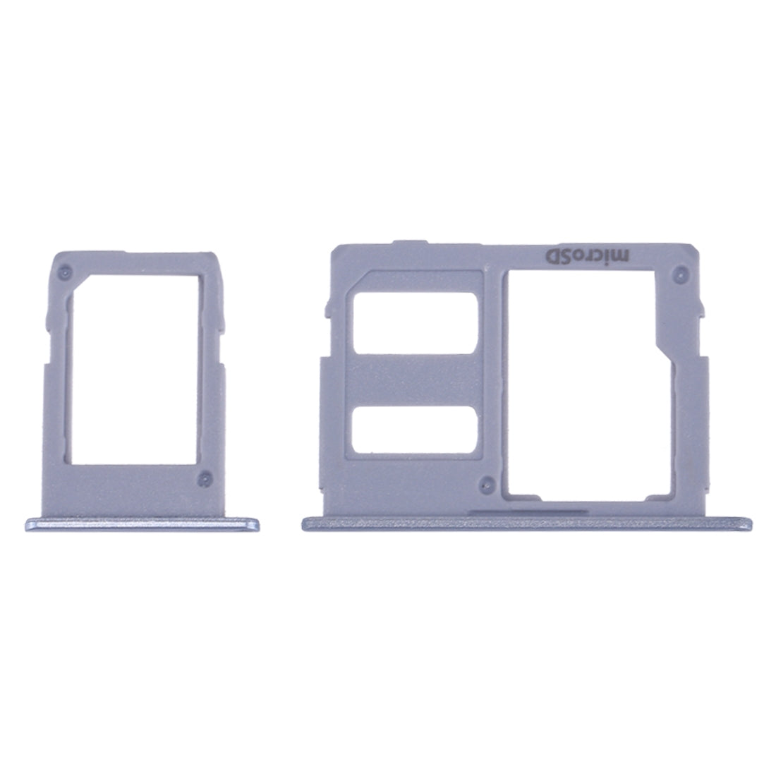 For Galaxy J3 (2017) Single SIM / J330 & J5 (2017) Single SIM / J530 & J7 (2017) Single SIM / J730 SIM Card Tray + Micro SD Card Tray (Blue)
