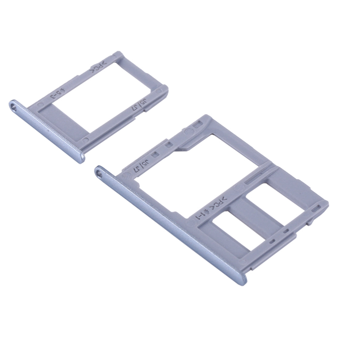 For Galaxy J3 (2017) Single SIM / J330 & J5 (2017) Single SIM / J530 & J7 (2017) Single SIM / J730 SIM Card Tray + Micro SD Card Tray (Blue)