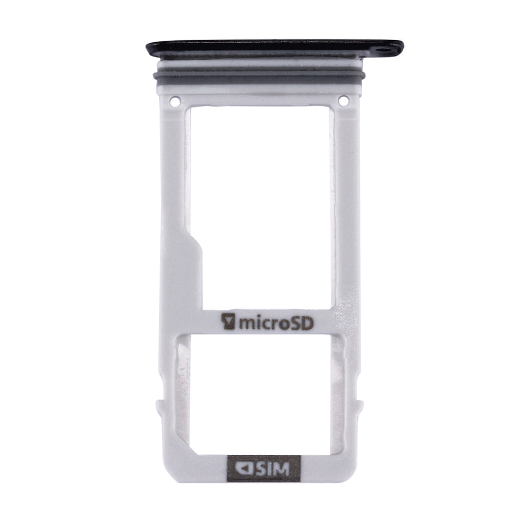 For Galaxy A3 (2017) / A320 SIM Card Tray + Micro SD Card Tray (Black)