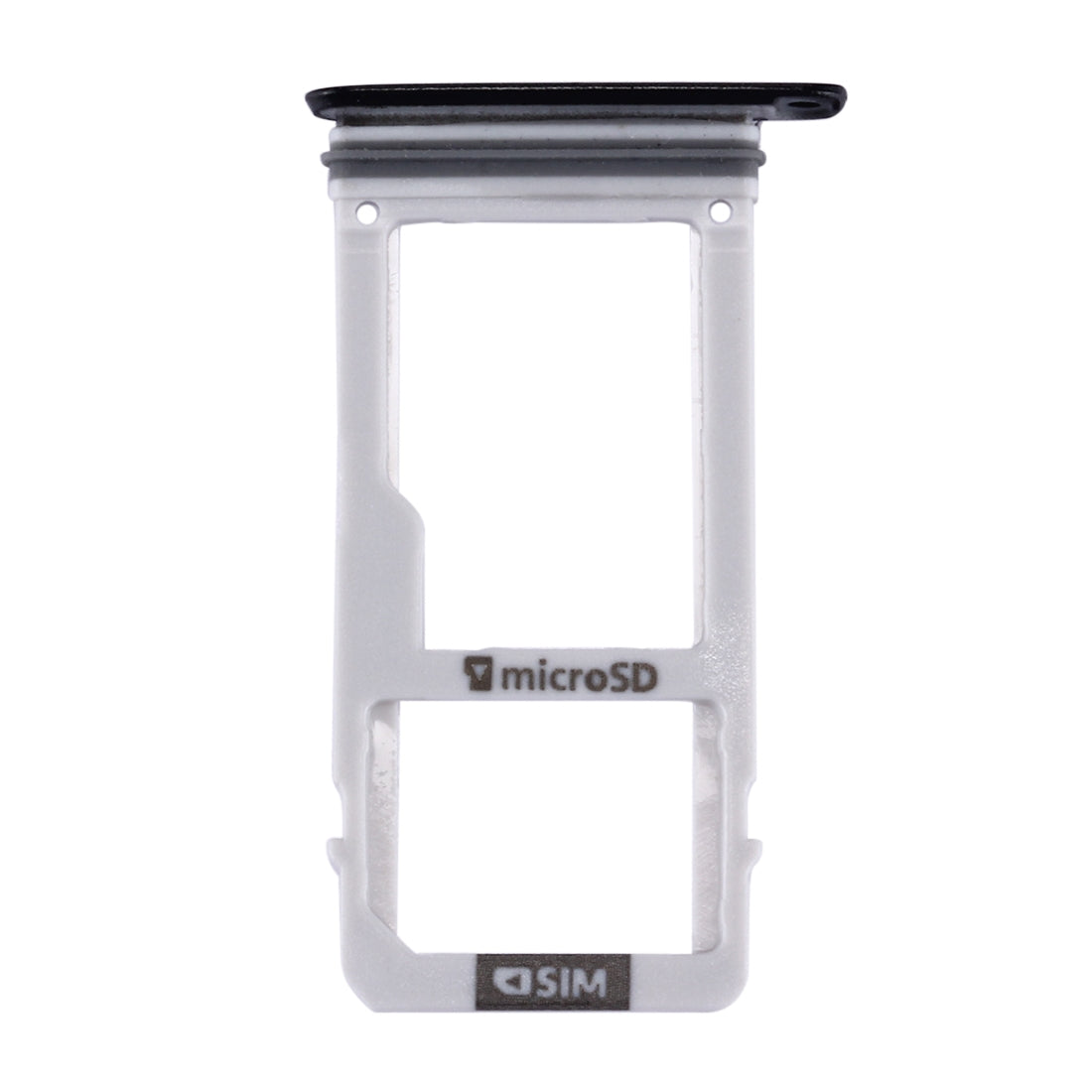For Galaxy A3 (2017) / A320 SIM Card Tray + Micro SD Card Tray (Black)
