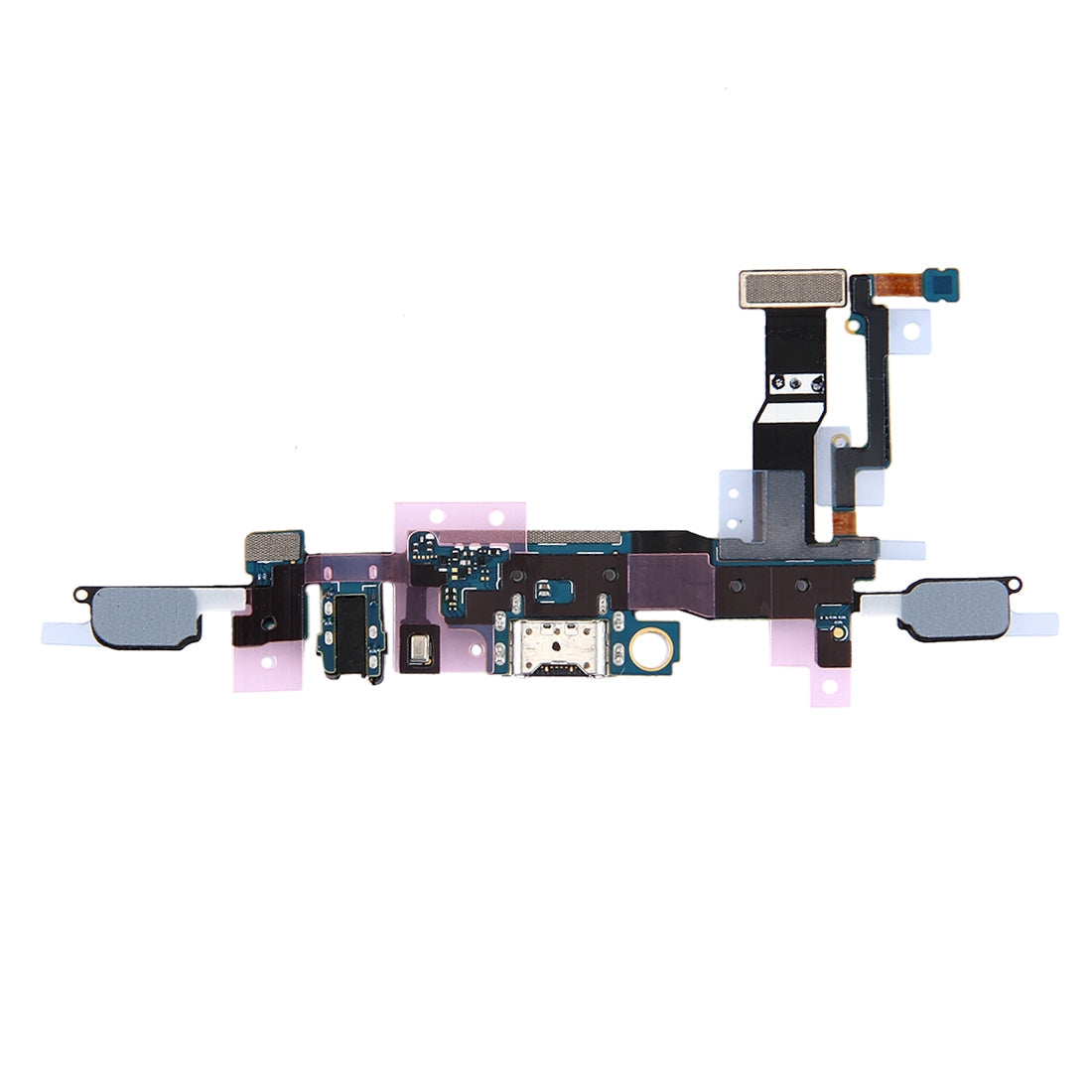 For Galaxy C5 Pro / C5010 Charging Port + Home Button + Earphone Jack Flex Cable
