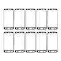 For Galaxy J5 Prime / G570 10pcs Front Housing Adhesive