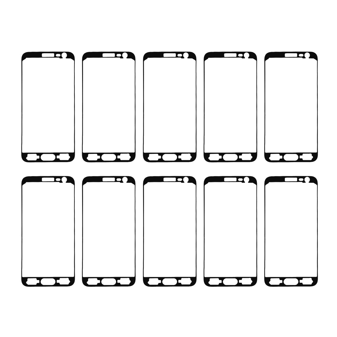 For Galaxy J3 (2016) / J320 10pcs Front Housing Adhesive
