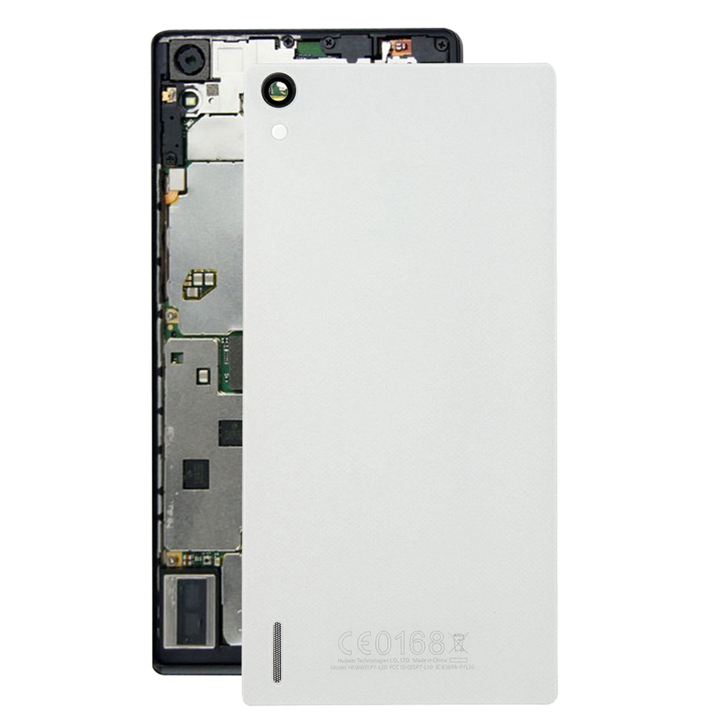 For Huawei Ascend P7 Battery Back Cover(White)