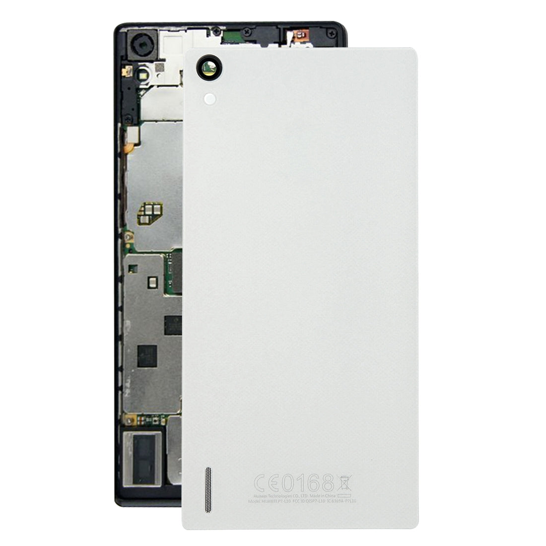For Huawei Ascend P7 Battery Back Cover(White)