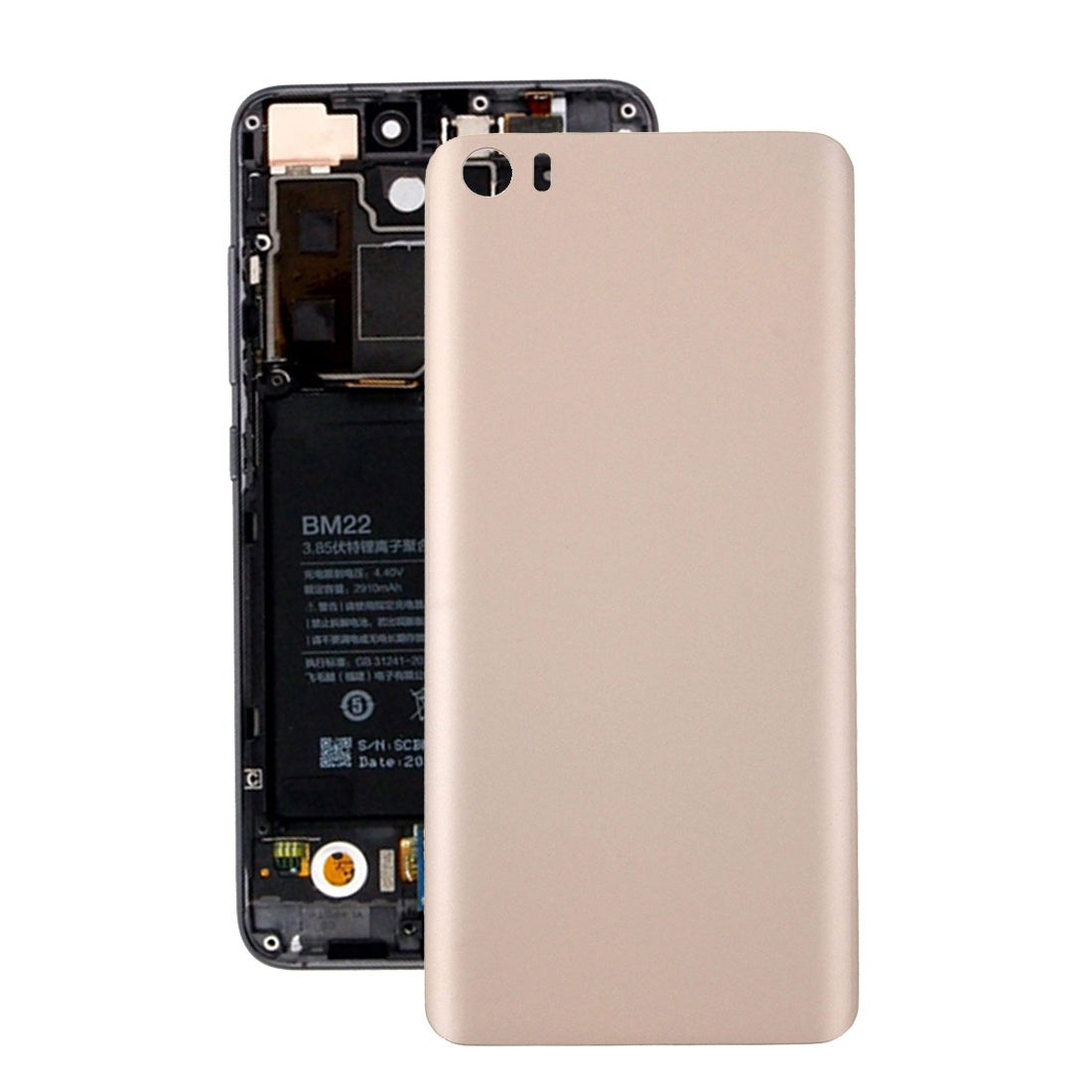 For Xiaomi Mi 5 Battery Back Cover(Gold)
