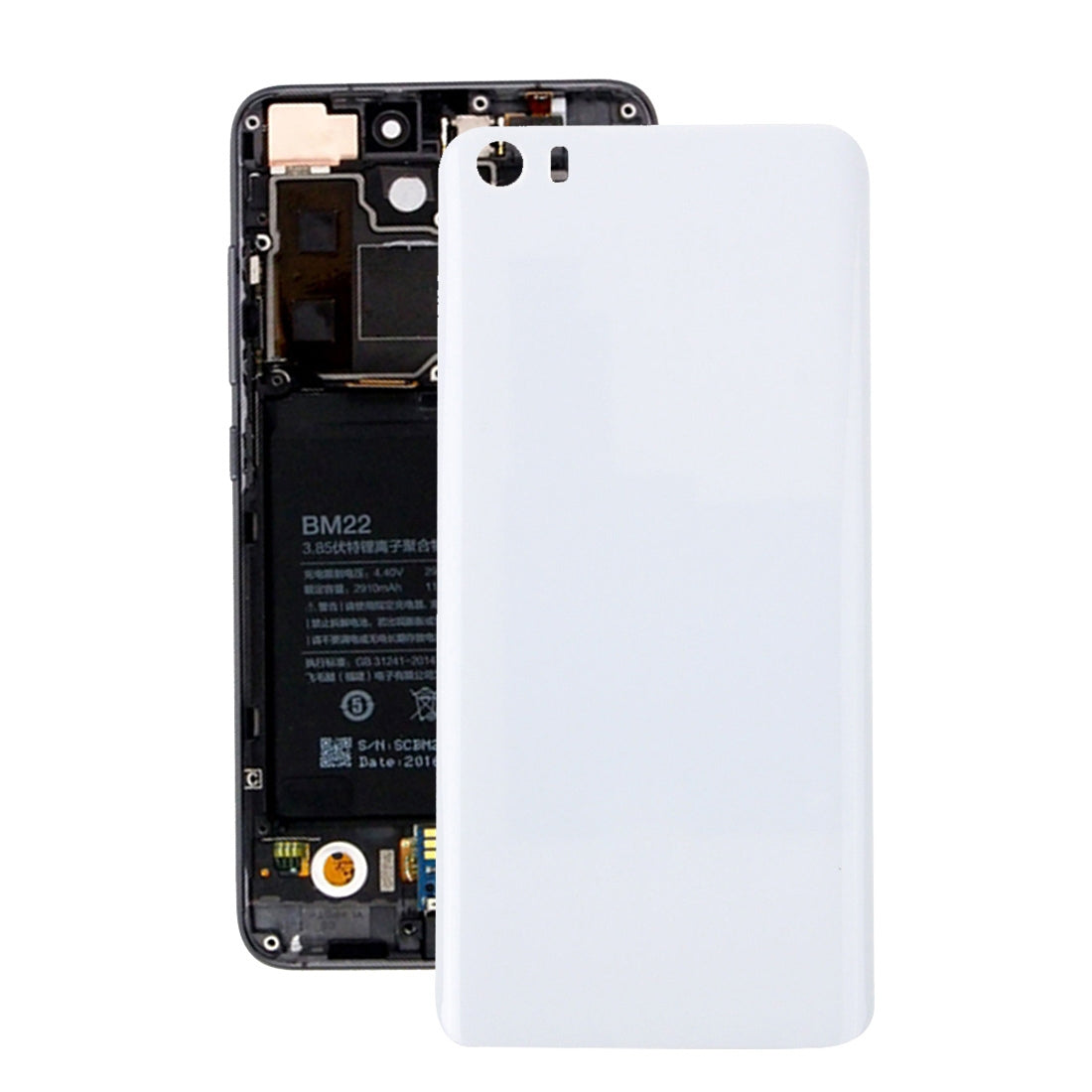 For Xiaomi Mi 5 Battery Back Cover(White)