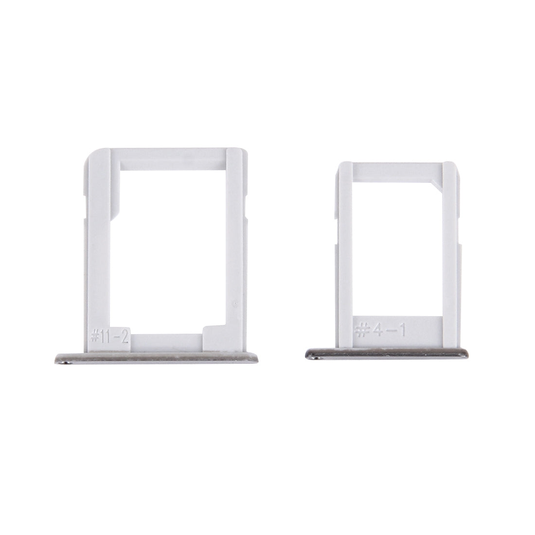 For Galaxy E5 (Dual SIM Version) SIM Card Tray + Micro SD / SIM Card Tray (Silver)