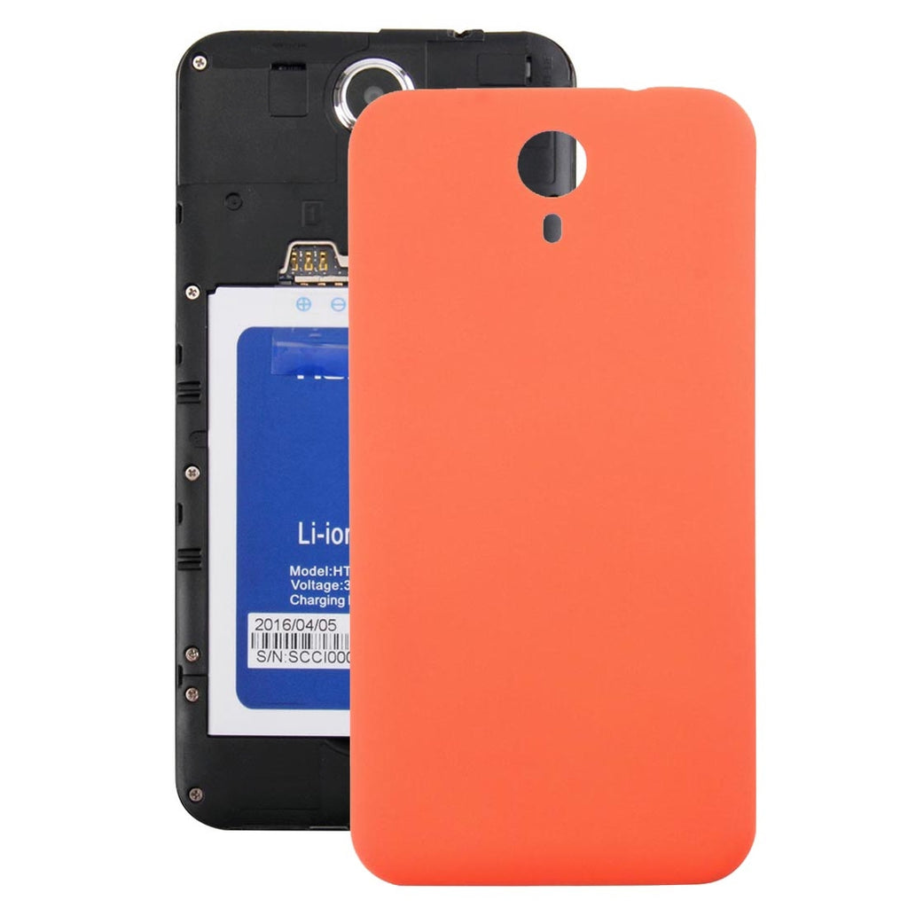 For HOMTOM HT3 PRO Battery Back Cover with Side Button(Orange)