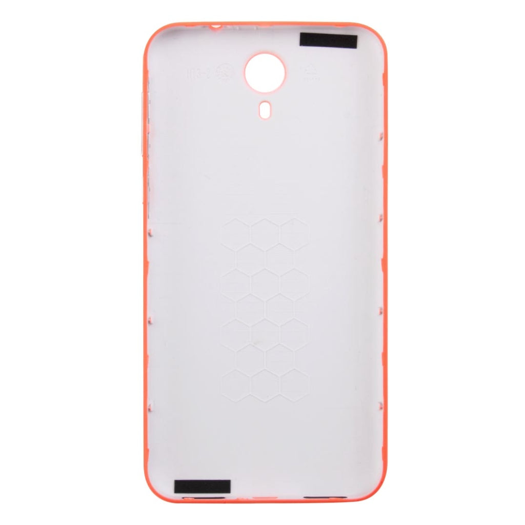 For HOMTOM HT3 PRO Battery Back Cover with Side Button(Orange)