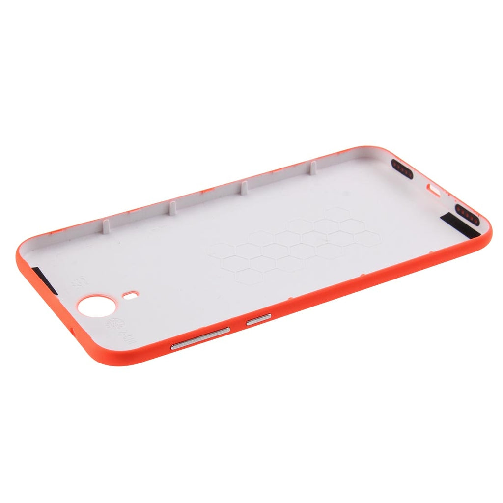 For HOMTOM HT3 PRO Battery Back Cover with Side Button(Orange)