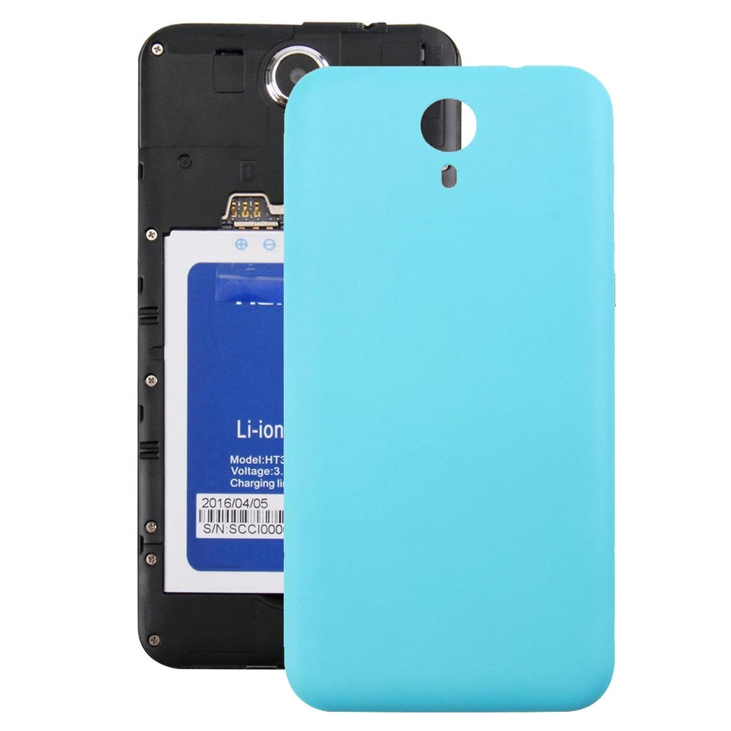 HOMTOM HT3 PRO Battery Back Cover with Side Button(Blue)