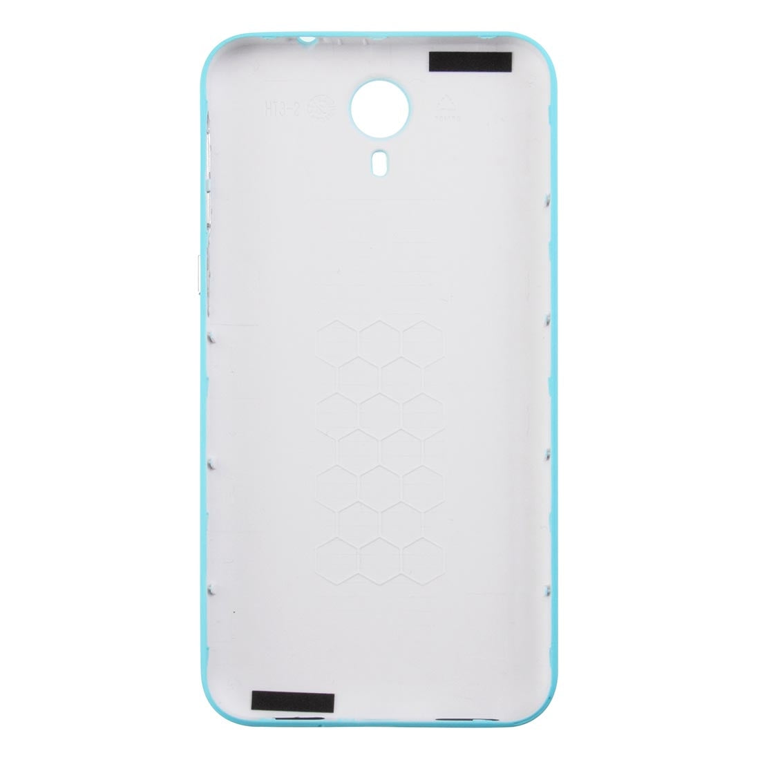 HOMTOM HT3 PRO Battery Back Cover with Side Button(Blue)