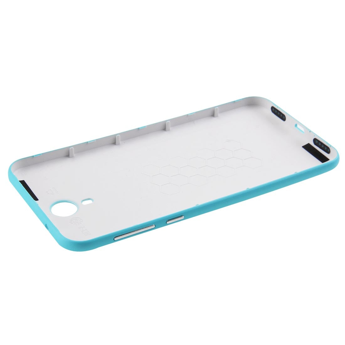 HOMTOM HT3 PRO Battery Back Cover with Side Button(Blue)