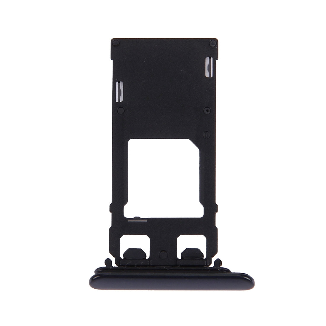SIM Card Tray + Micro SD Card Tray for Sony Xperia XZ (Single SIM Version)(Black)