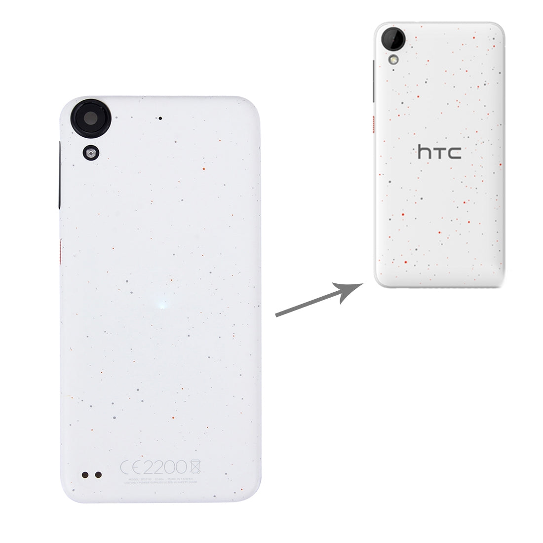 Back Housing Cover for HTC Desire 530(White)