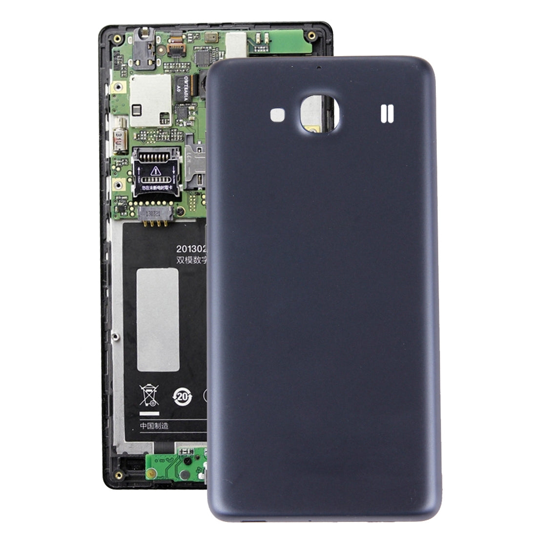 For Xiaomi Redmi 2 Battery Back Cover(Grey)