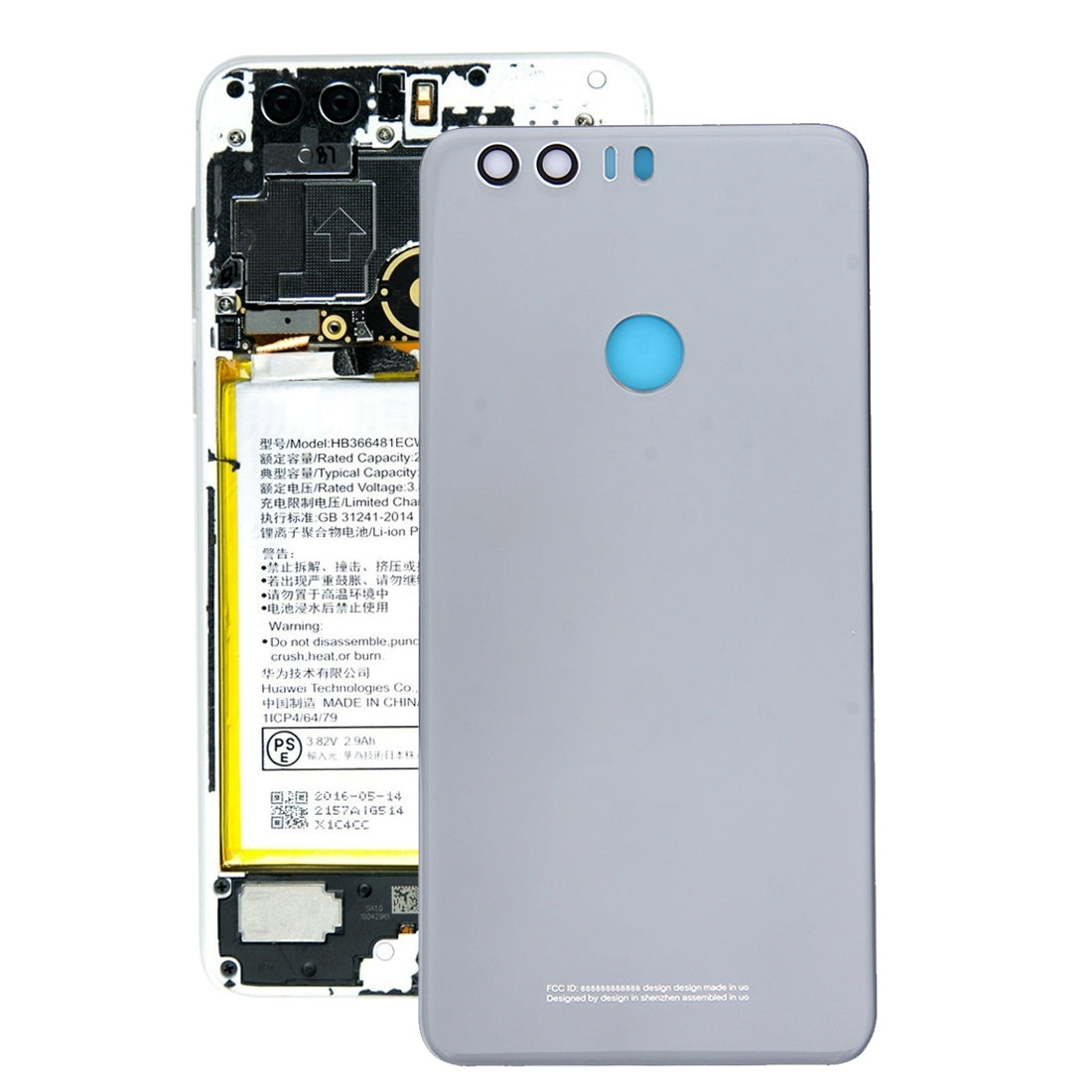 Battery Back Cover for Huawei Honor 8(Grey)