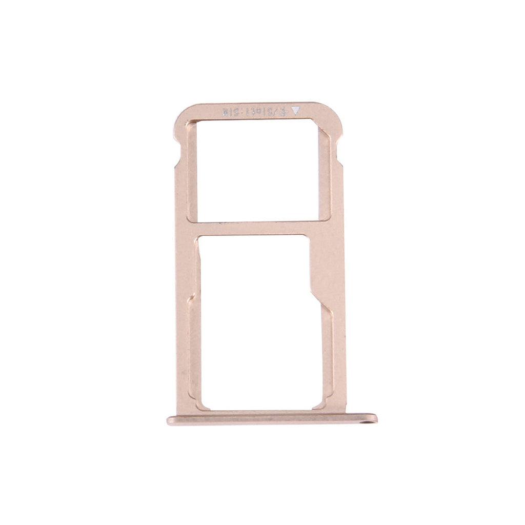 For Huawei Honor V8 Nano SIM + Micro SD / Nano SIM Card Tray(Gold)