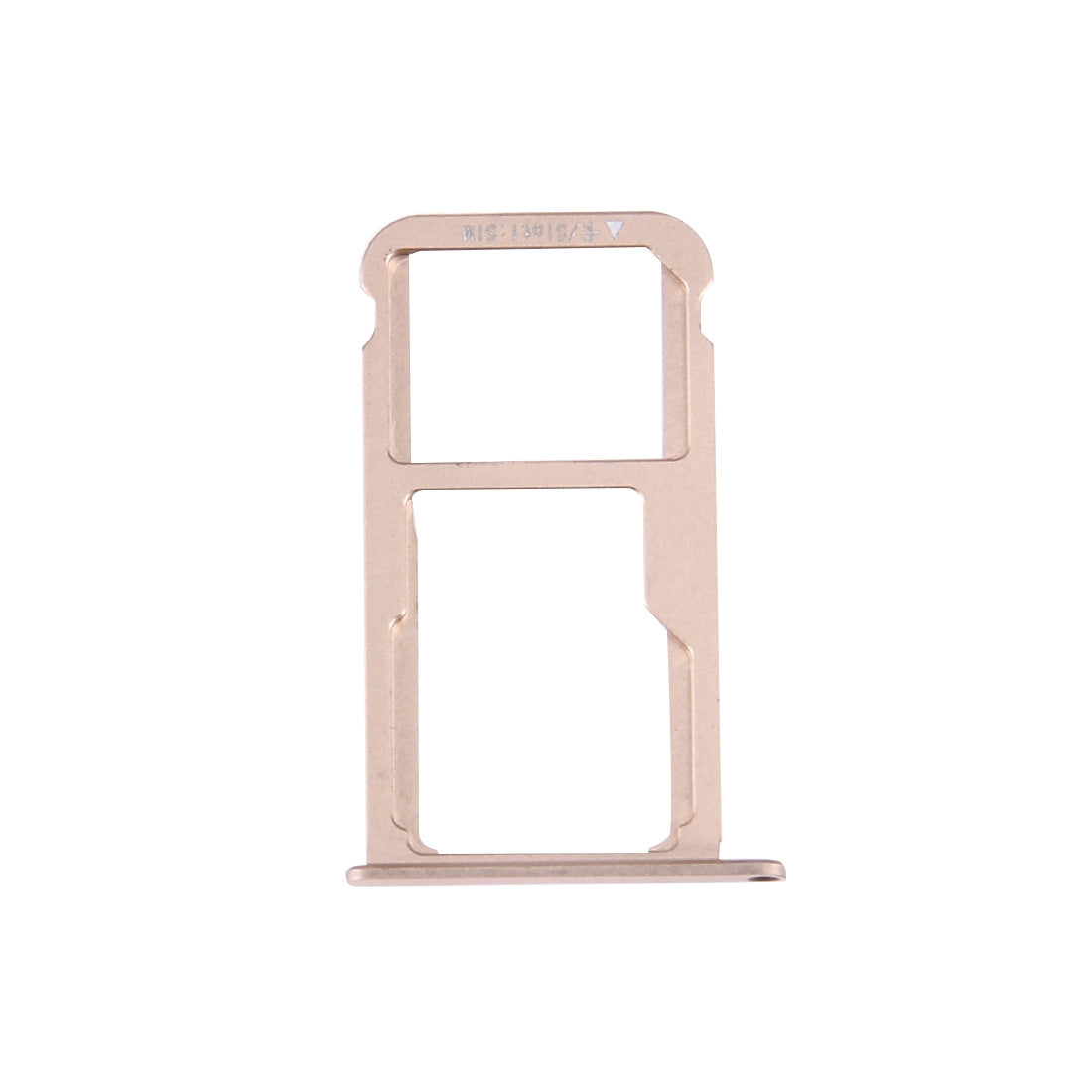 For Huawei Honor V8 Nano SIM + Micro SD / Nano SIM Card Tray(Gold)