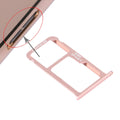 For Huawei Honor V8 Nano SIM + Micro SD / Nano SIM Card Tray(Rose Gold)