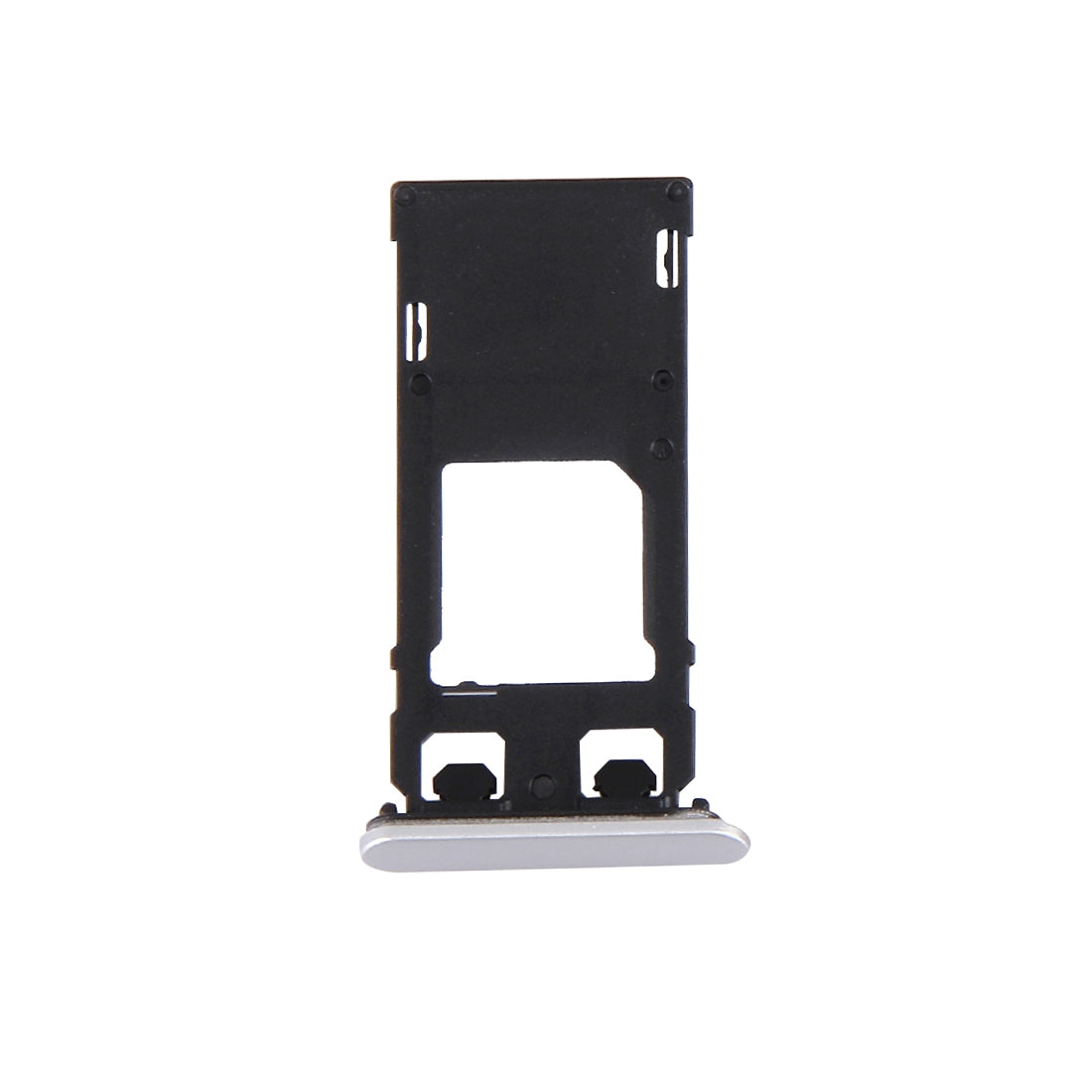SIM Card Tray + Micro SD Card Tray + Card Slot Port Dust Plug for Sony Xperia X (Single SIM Version)(White)