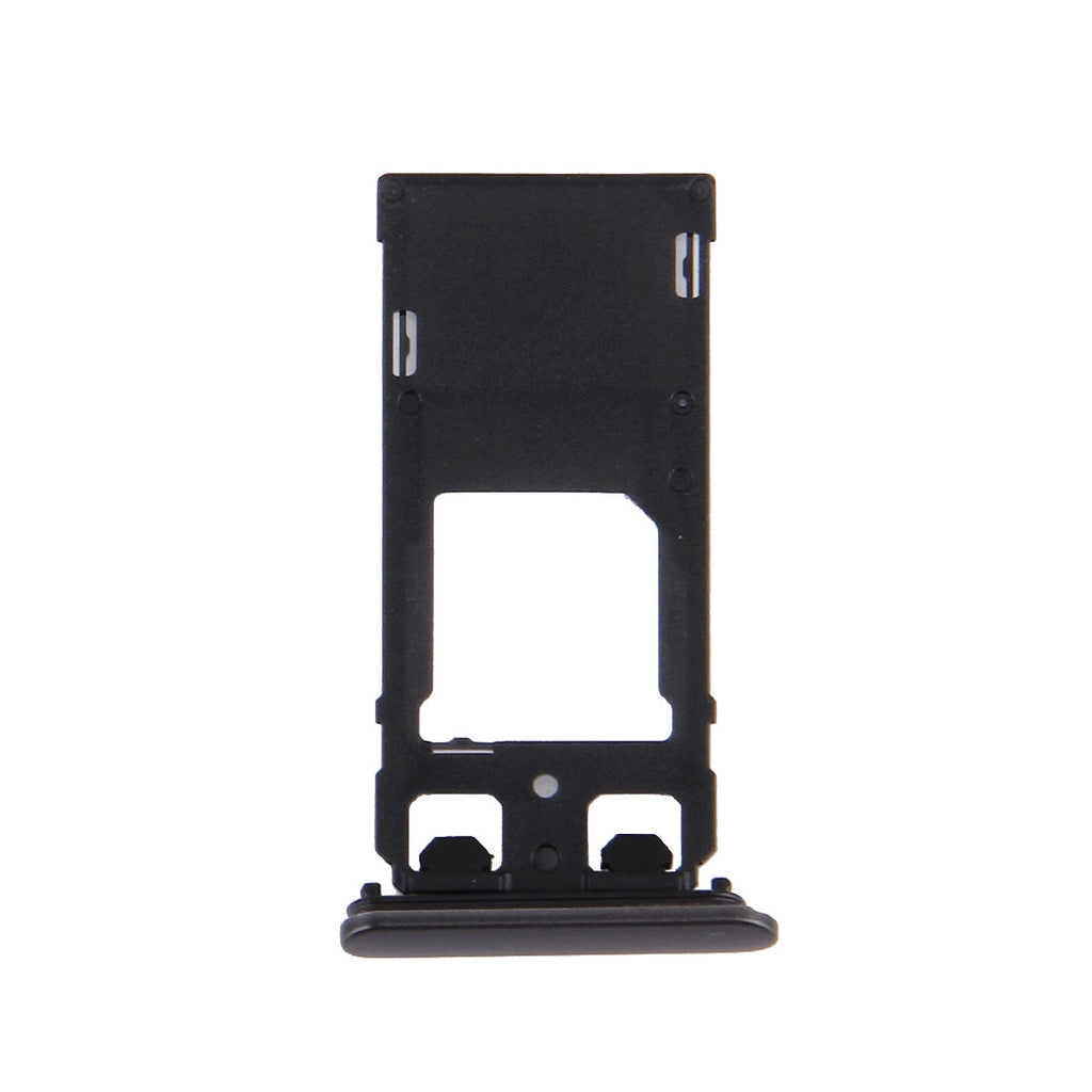SIM Card Tray + Micro SD / SIM Card Tray + Card Slot Port Dust Plug for Sony Xperia X (Dual SIM Version)(Graphite Black)