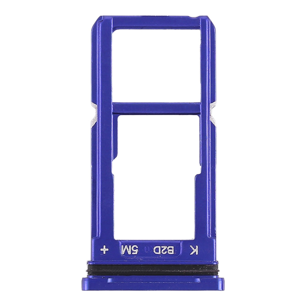For OPPO R15 SIM Card Tray + SIM Card Tray / Micro SD Card Tray (Blue)