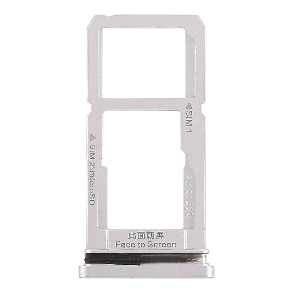 For OPPO R15 SIM Card Tray + SIM Card Tray / Micro SD Card Tray (Silver)