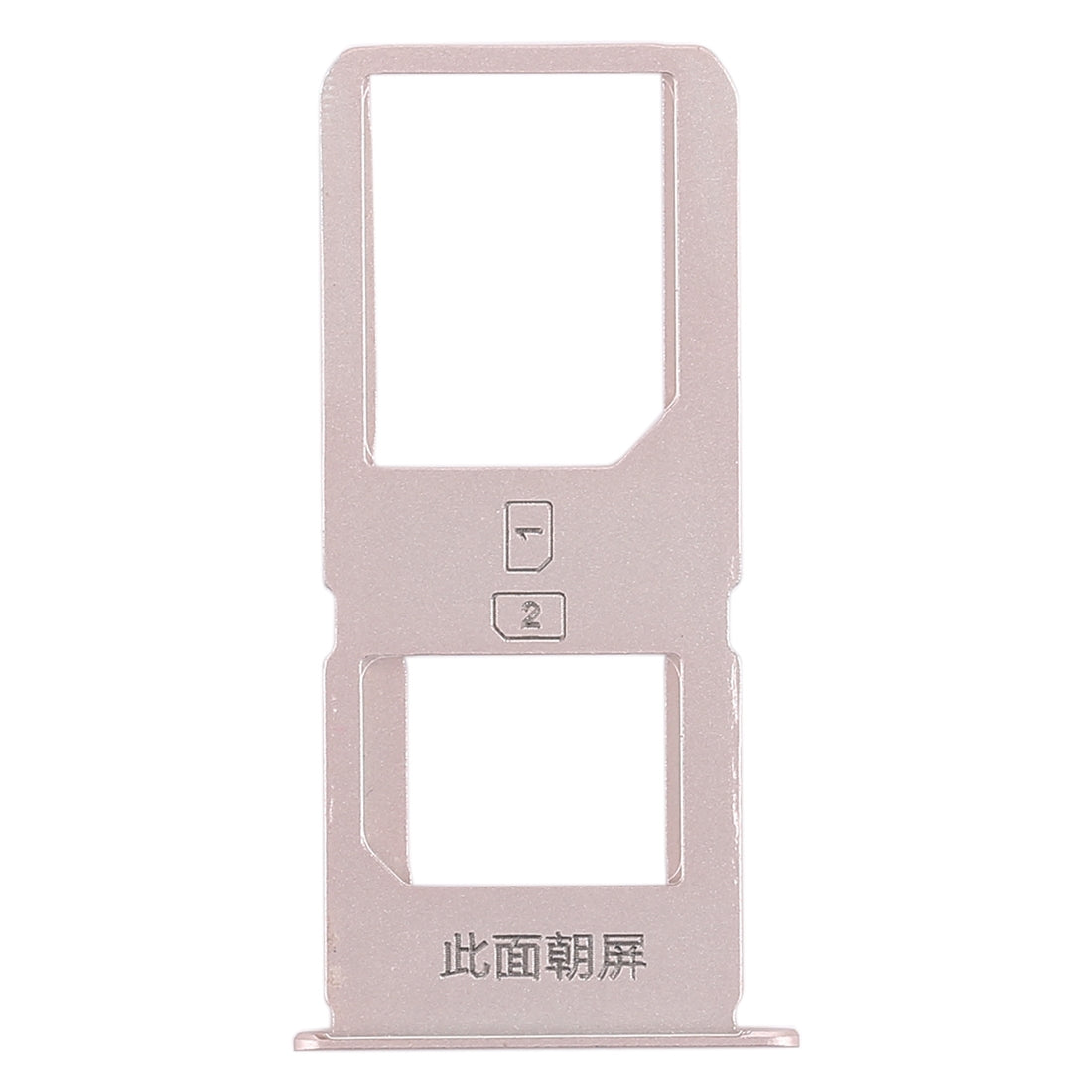 For Vivo X6S Plus 2 x SIM Card Tray (Gold)