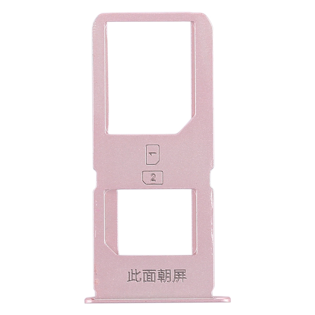 For Vivo X6S Plus 2 x SIM Card Tray (Rose Gold)