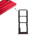 For OPPO K1 2 x SIM Card Tray + Micro SD Card Tray (Red)
