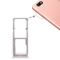 For OPPO A77 2 x SIM Card Tray + Micro SD Card Tray (Rose Gold)