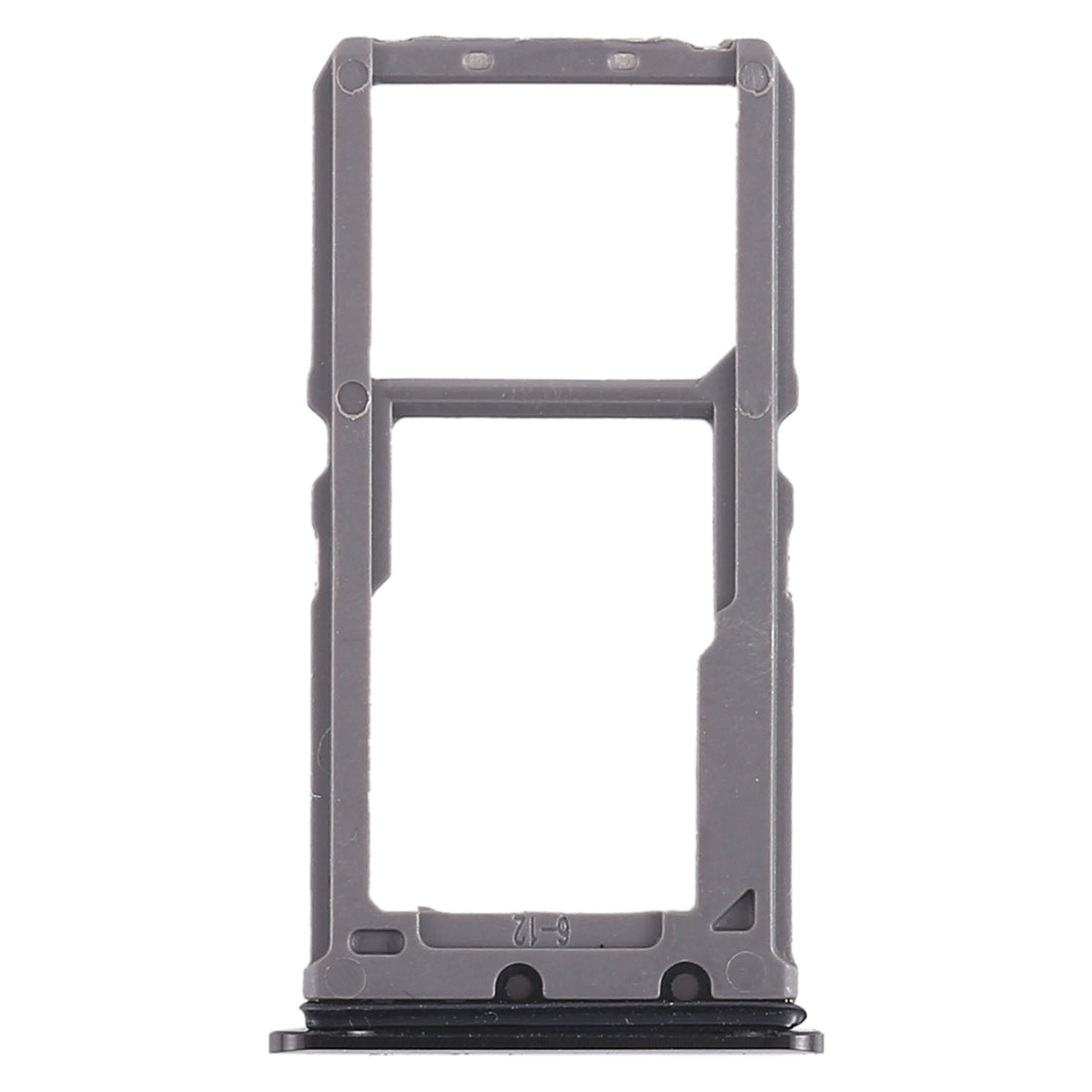 For Vivo X21 SIM Card Tray + SIM Card Tray / Micro SD Card Tray (Black)