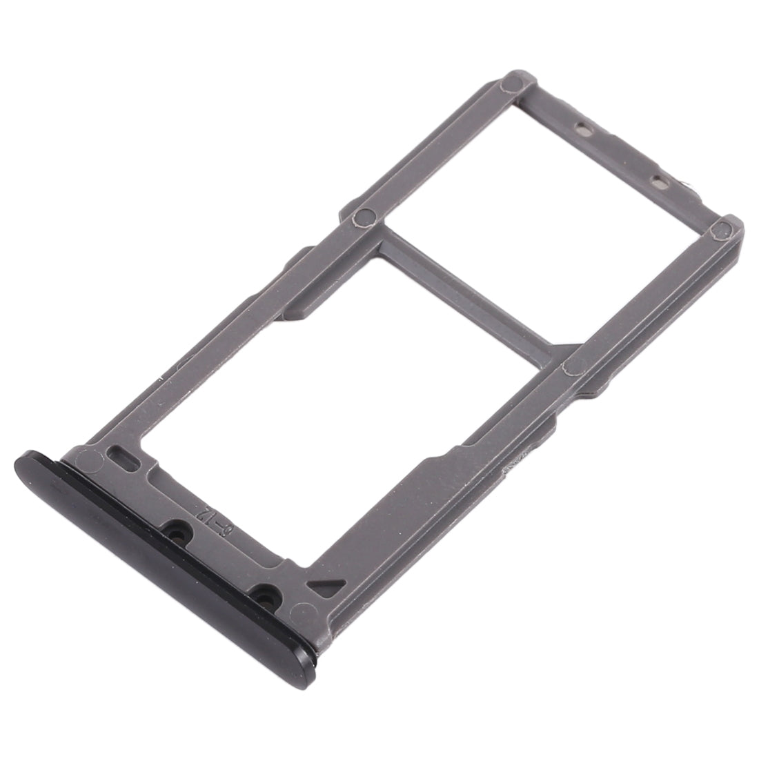 For Vivo X21 SIM Card Tray + SIM Card Tray / Micro SD Card Tray (Black)