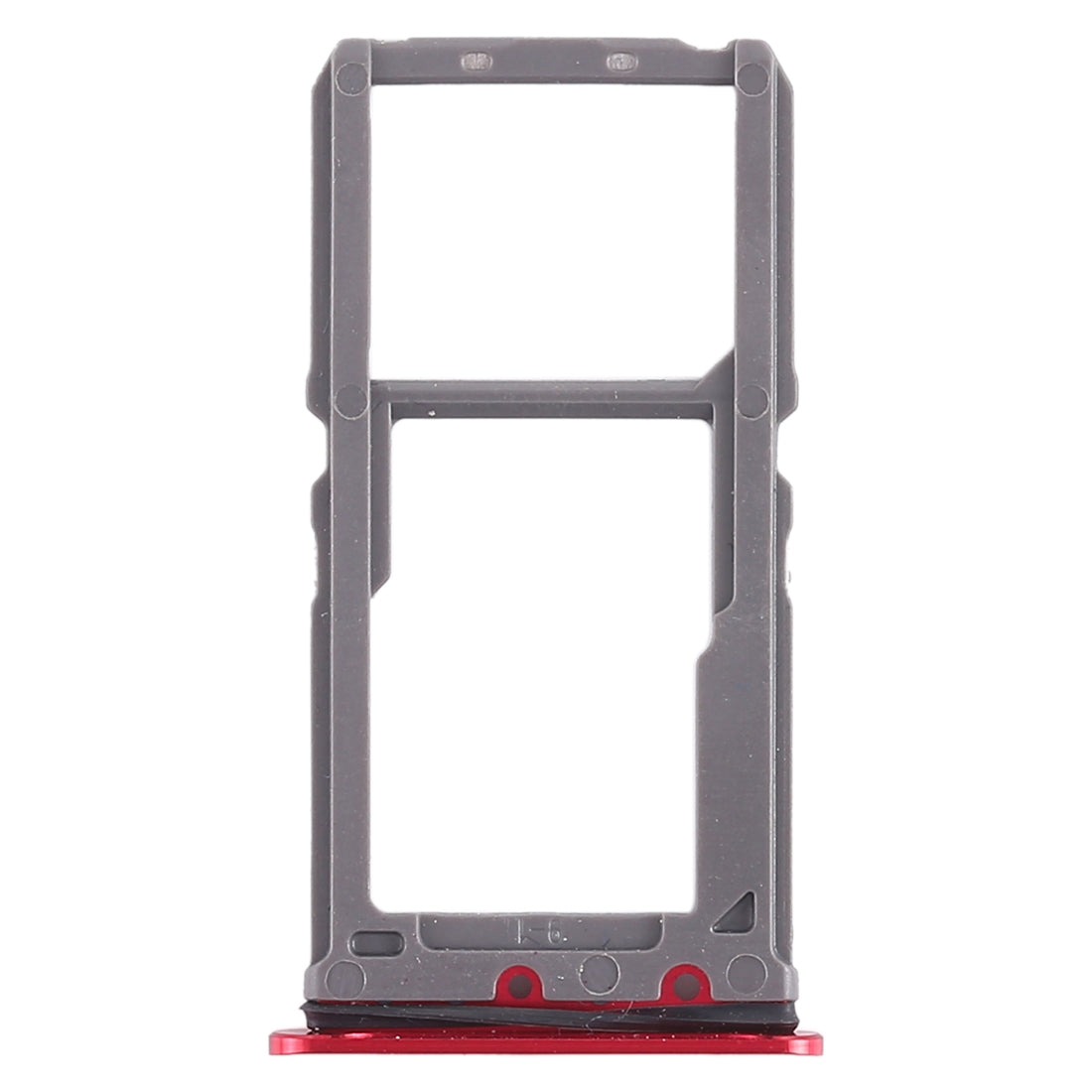 For Vivo X21 SIM Card Tray + SIM Card Tray / Micro SD Card Tray (Red)