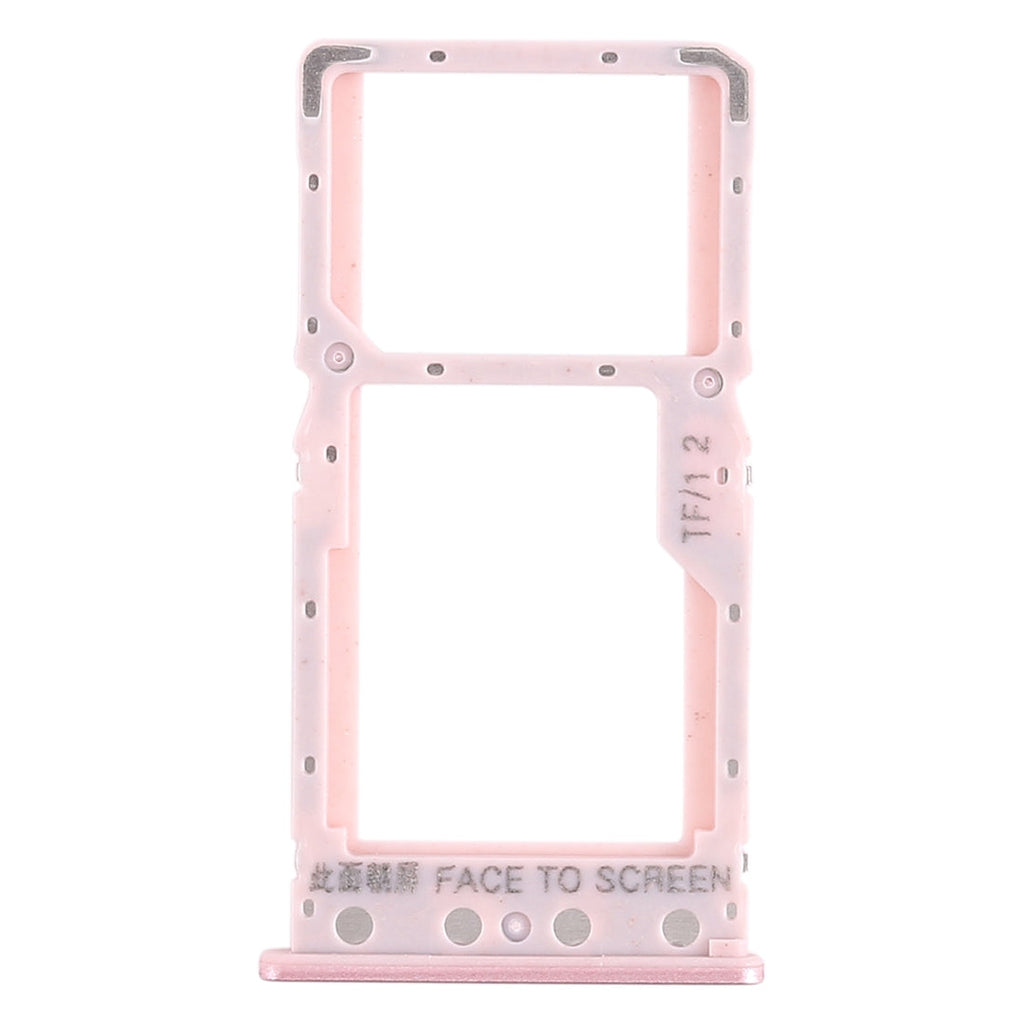 SIM Card Tray + SIM Card Tray / Micro SD Card Tray for Xiaomi Redmi 6 / Redmi 6A(Rose Gold)