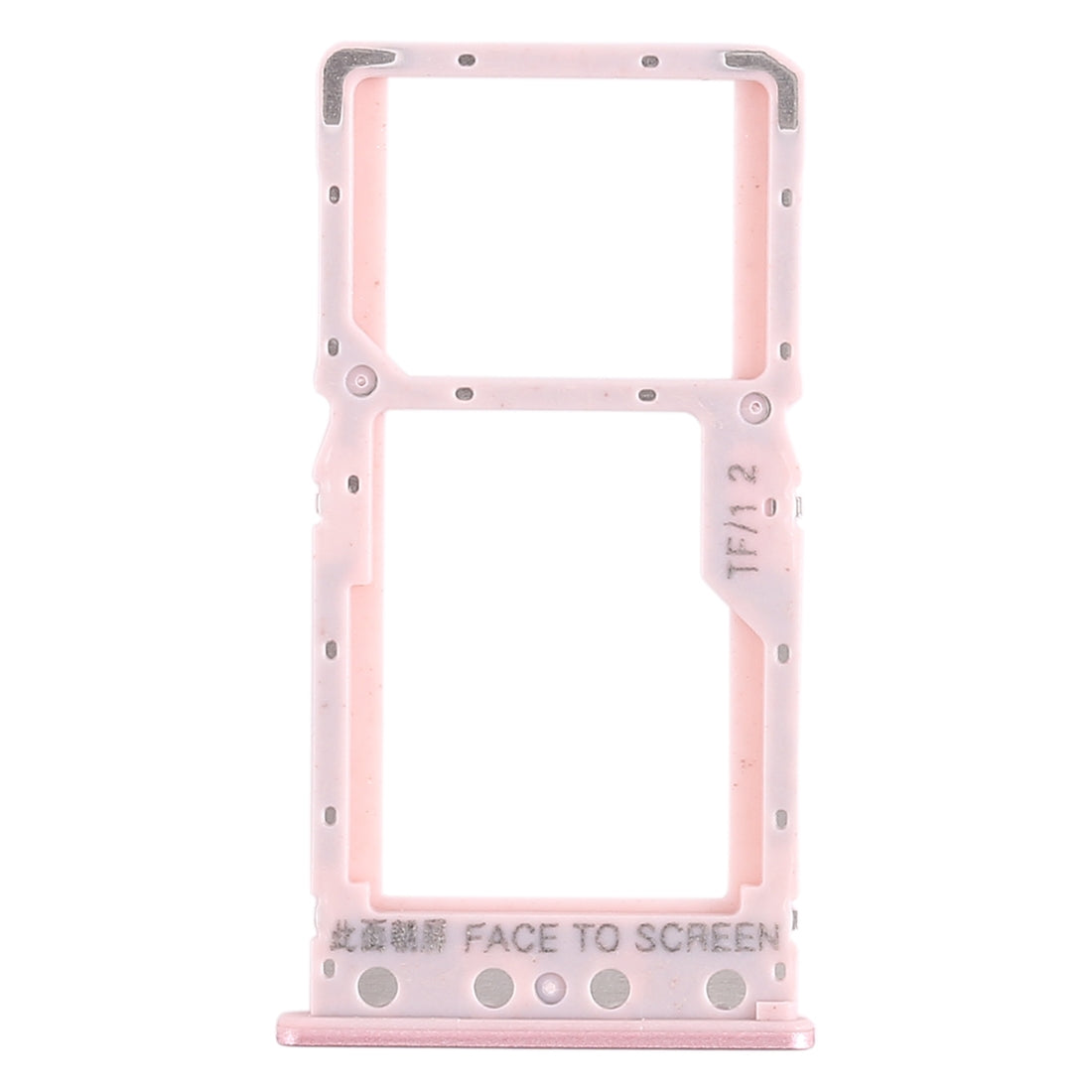 SIM Card Tray + SIM Card Tray / Micro SD Card Tray for Xiaomi Redmi 6 / Redmi 6A(Rose Gold)