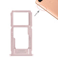 For OPPO R11s Plus SIM Card Tray + SIM Card Tray / Micro SD Card Tray (Rose Gold)